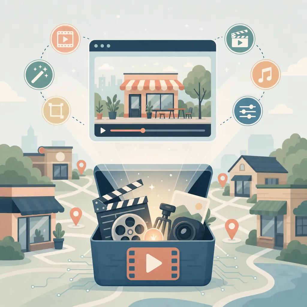 Illustration related to ai video tools for local businesses