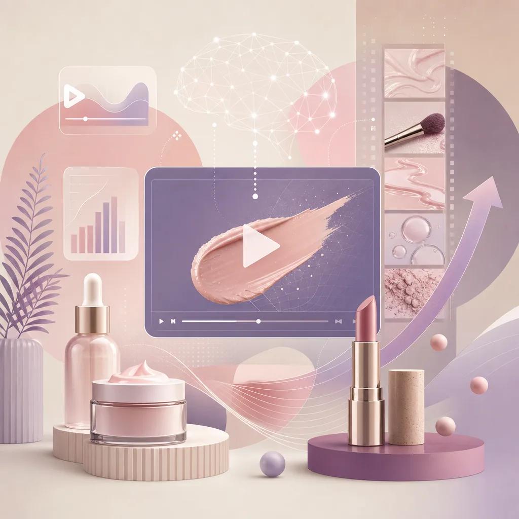 Illustration related to ai video trends for the beauty industry 2026