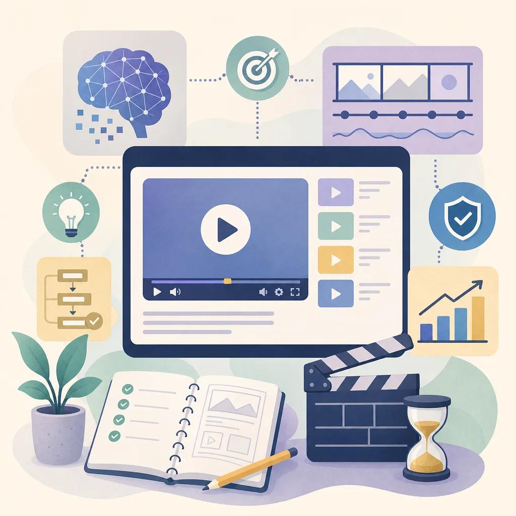 Illustration related to best practices for ai video tutorials