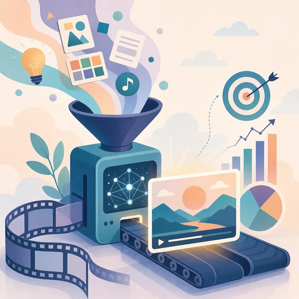 Illustration related to how to craft compelling ads with ai video