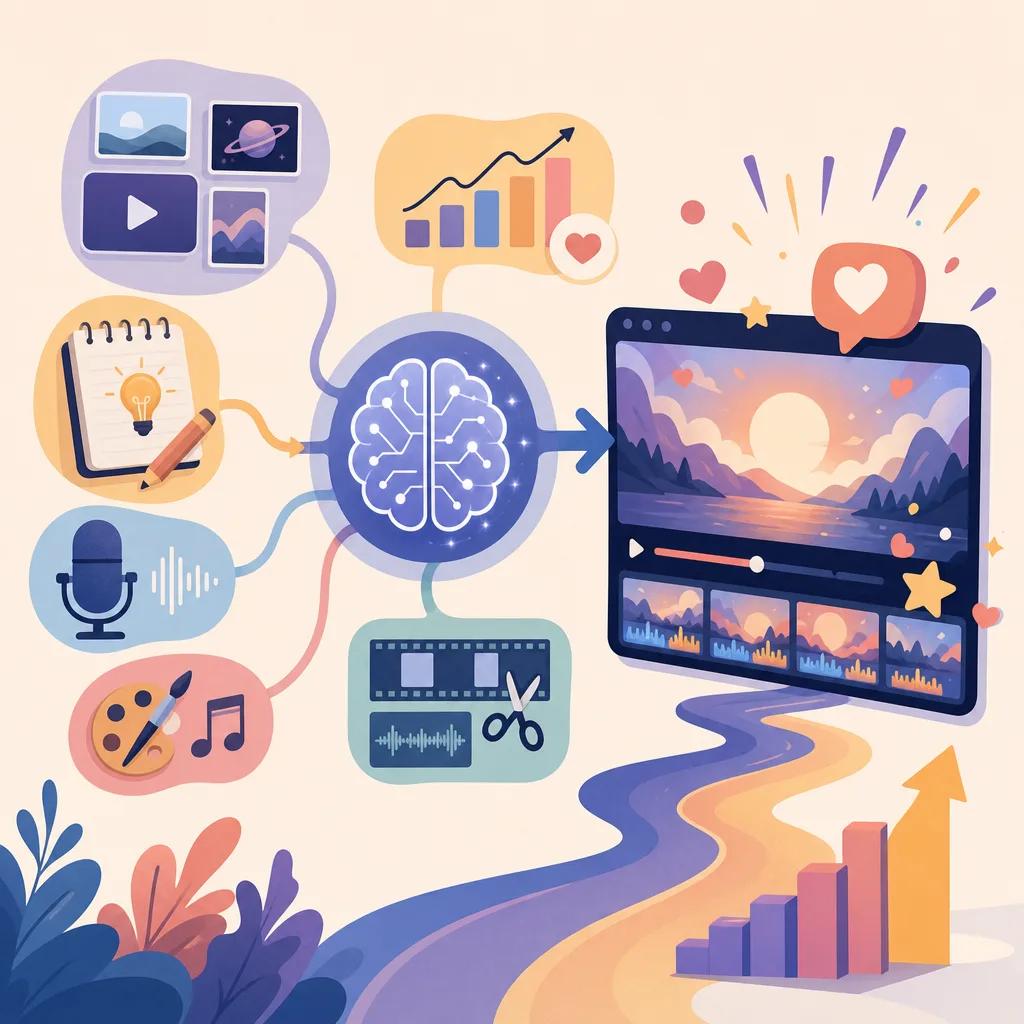 Illustration related to how to create engaging ai-driven reaction videos