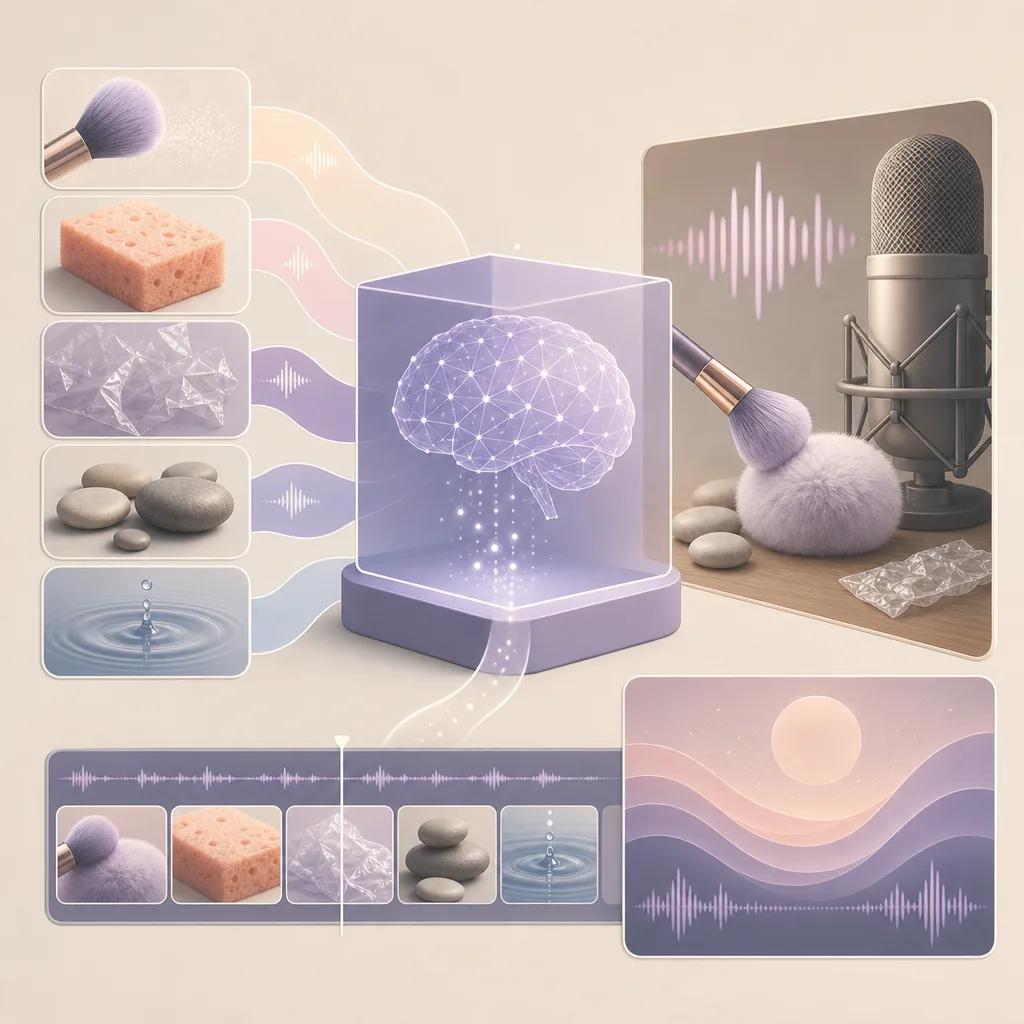 Illustration related to creating asmr videos using ai