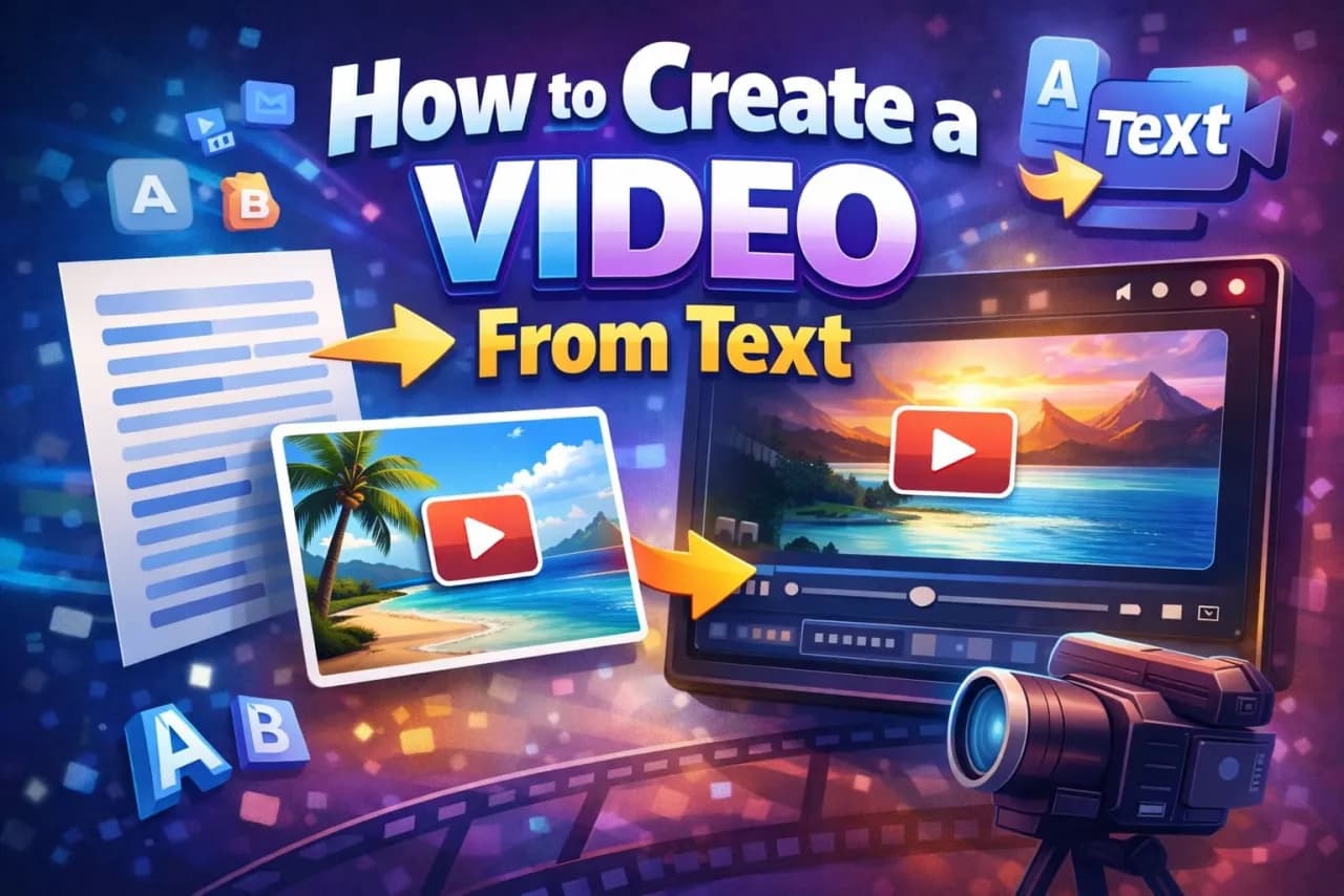 How to Create a Video From Text ( Step-by-Step Tutorial)