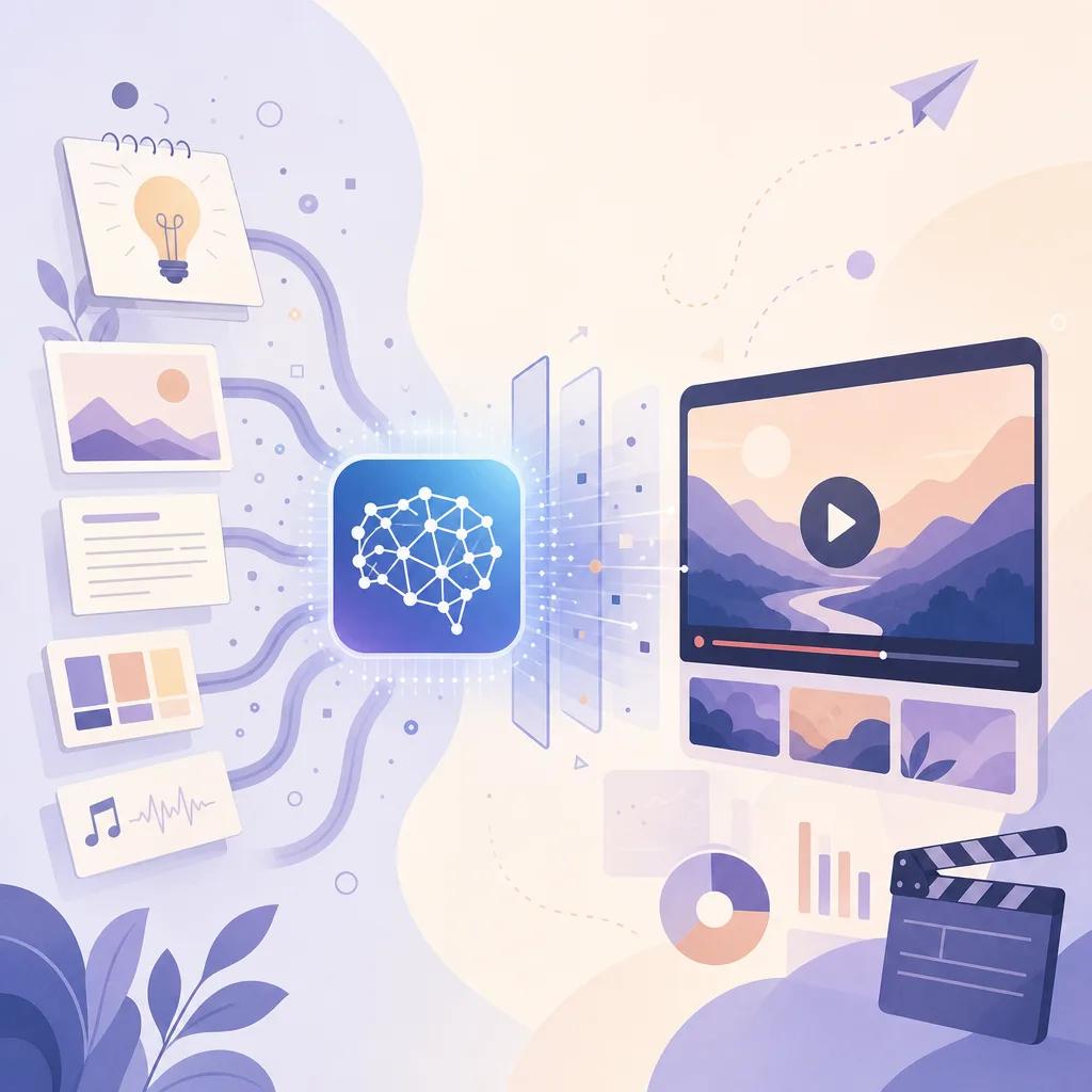 Illustration related to how to create ai-driven marketing videos