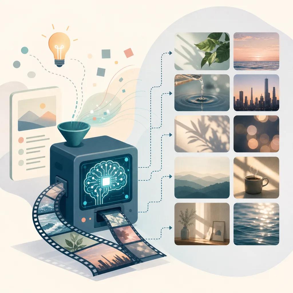 Illustration related to how to create b-roll with ai video