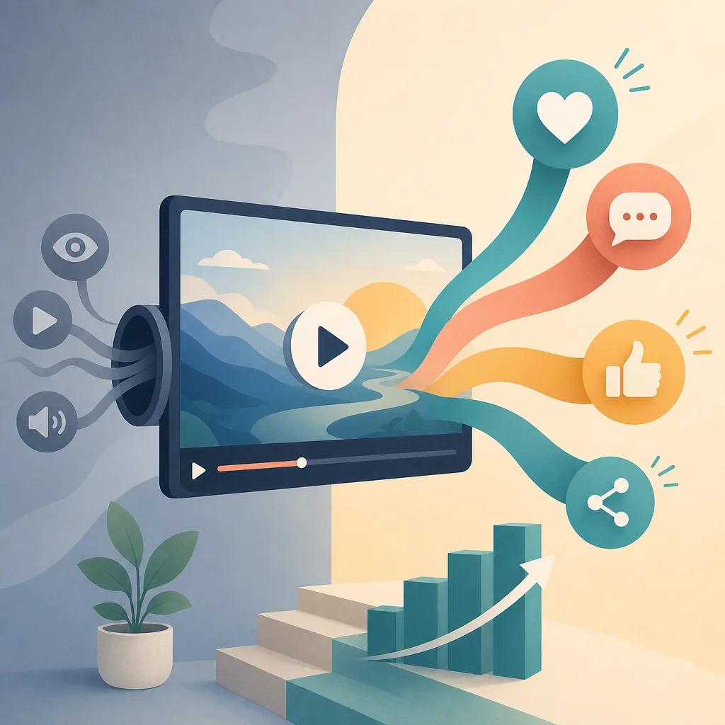 Illustration related to improving engagement in corporate videos