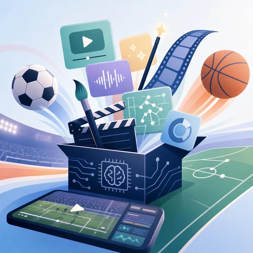 Illustration related to top ai tools for sports marketing videos