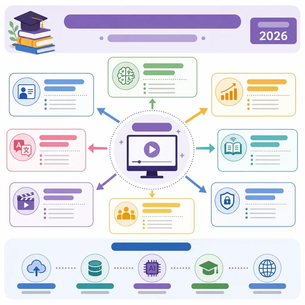 Diagram explaining trends in ai video for education 2026