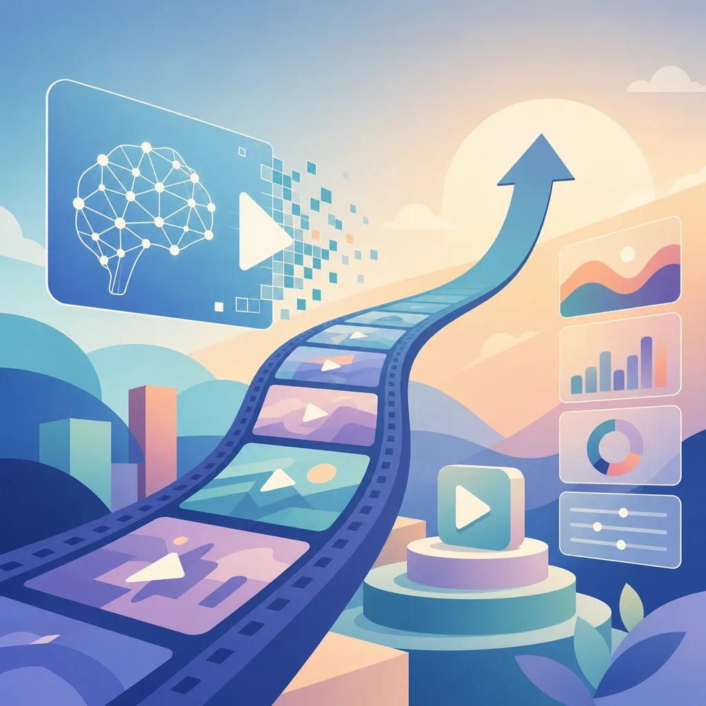 Illustration related to trends in ai video marketing 2026