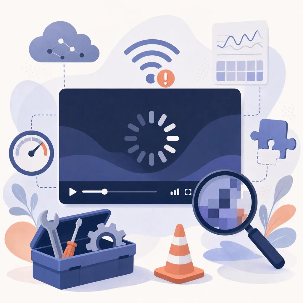 Illustration related to troubleshooting ai video playback issues
