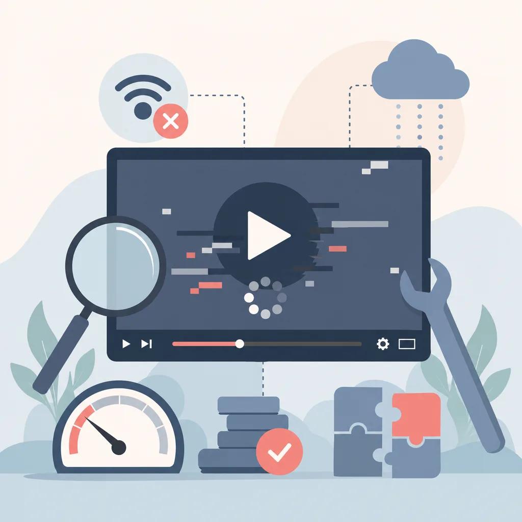 Illustration related to troubleshooting video playback issues