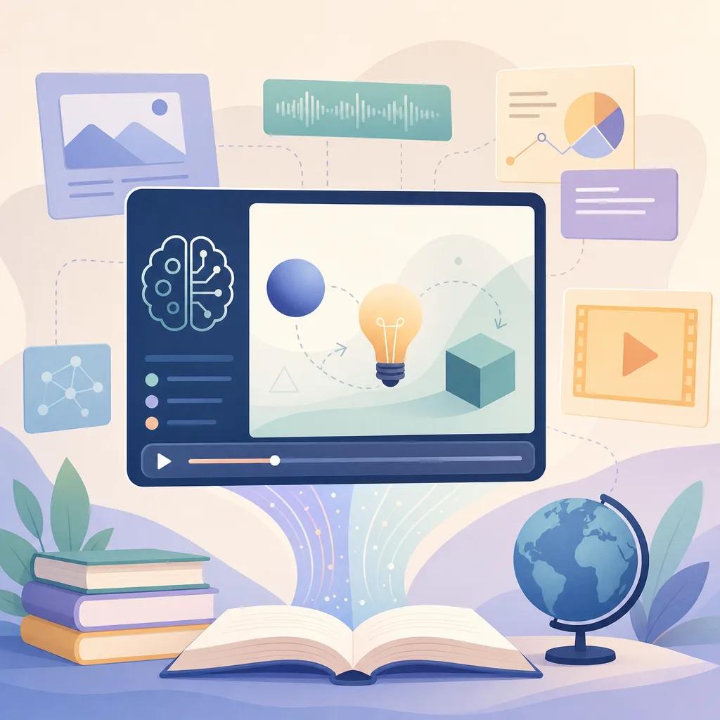 Illustration related to using ai for educational explainer videos