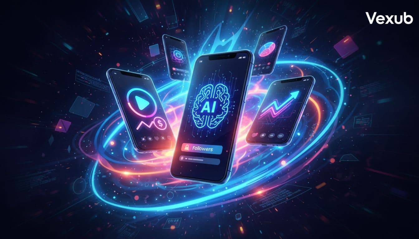 Trendy visuals illustrating the potential of faceless TikTok channels in 2026.