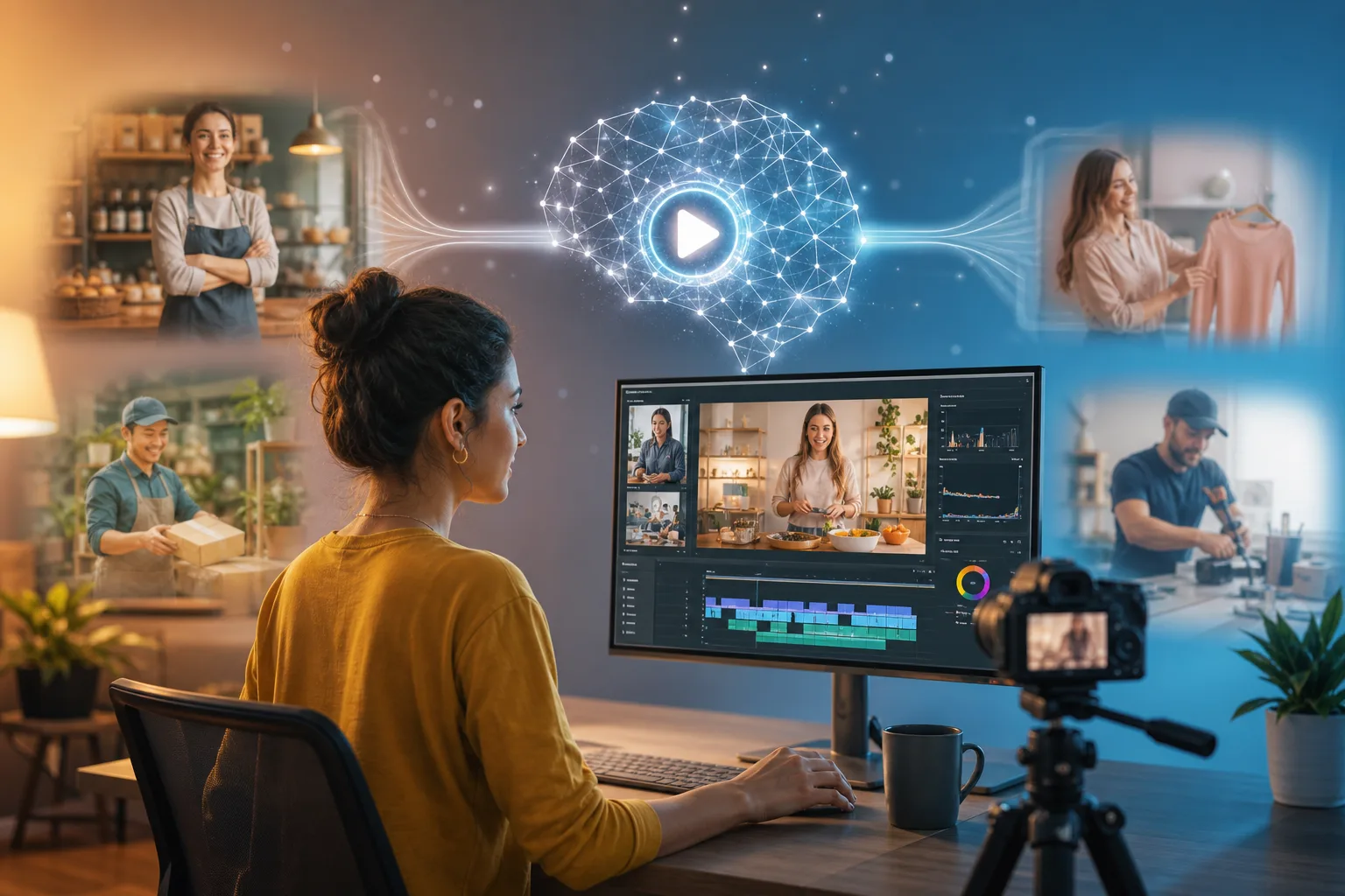 AI Video Content Creation for Small Businesses | Vexub